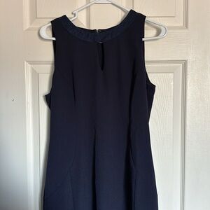 Liz Claiborne Navy Blue Midi Dress